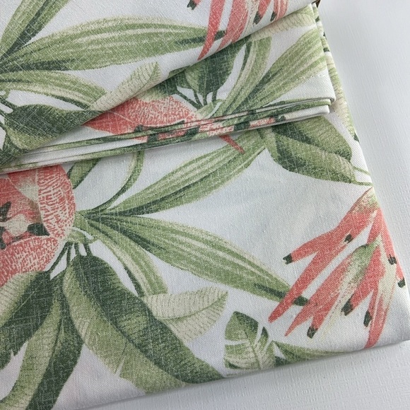 Tommy Bahama Tropical Shower Curtain - Green Orange - Cotton - 72" x 72" NEW - Picture 8 of 9